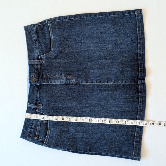 Croft & Barrow Effortless Stretch Denim Jean Skort 14 Blue Built-in Shorts - Picture 12 of 14